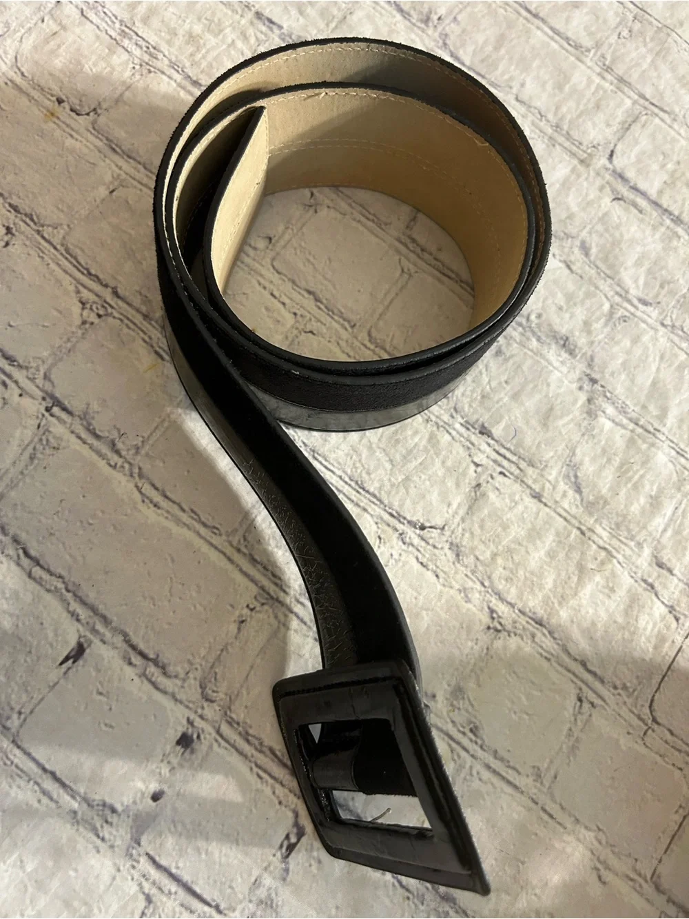 LAKE SHORE DRIVE WIDE BLACK PATENT LEATHER & (2)  PATENT BLACK & BROWN BELTS